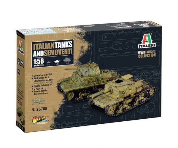 Italeri 1/56 talijanski tenkovi i Semoventi maketa tenka