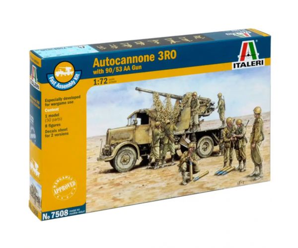 Italeri 1/72 Autocannone 3RO protuzračna topnička s 8 figura set maketa