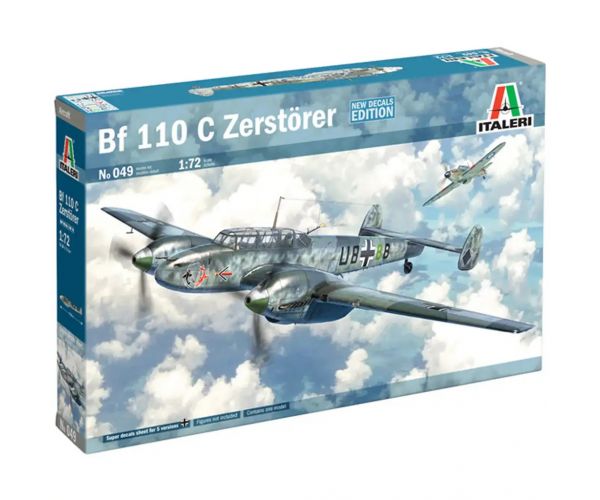 Italeri 1/72 Bf 110 C Zerstörer lovački avion maketa