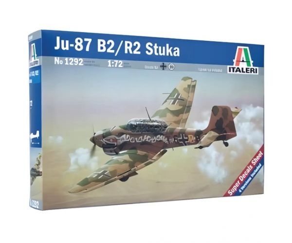 Italeri 1/72 Ju-87 B2/R2 Stuka ronilački bombarder maketa aviona