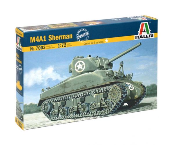 Italeri 1/72 M4A1 Sherman tenk maketa