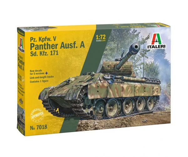 Italeri 1/72 Pz. Kpfw. V Panther Ausf. A maketa tenka Panther