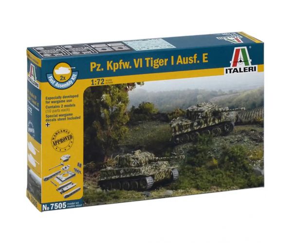 Italeri 1/72 Pz. Kpfw. VI Tiger I Ausf. E Tigar tenk 2-komadni maket set