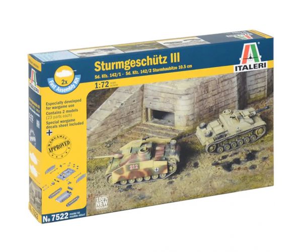 Italeri 1/72 Sturmgeschütz III jurišni top 2-kompletni set maketa