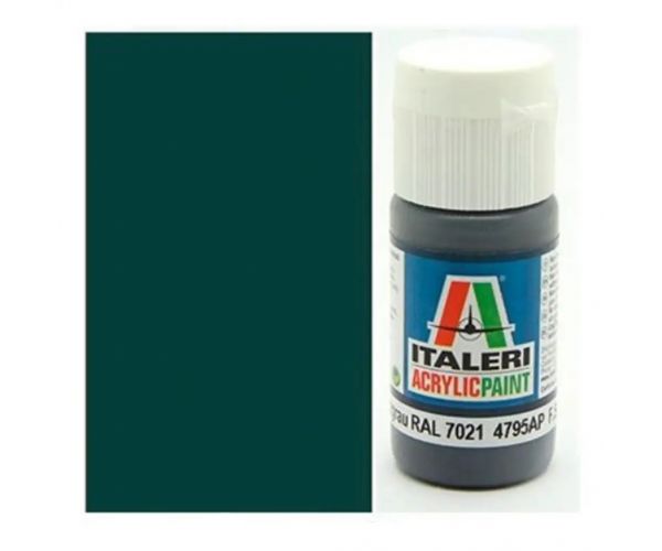 Italeri Flat Pz. Schwarzgrau RAL 7021 (4795AP) – Matt páncélszürke makett festék 20ml