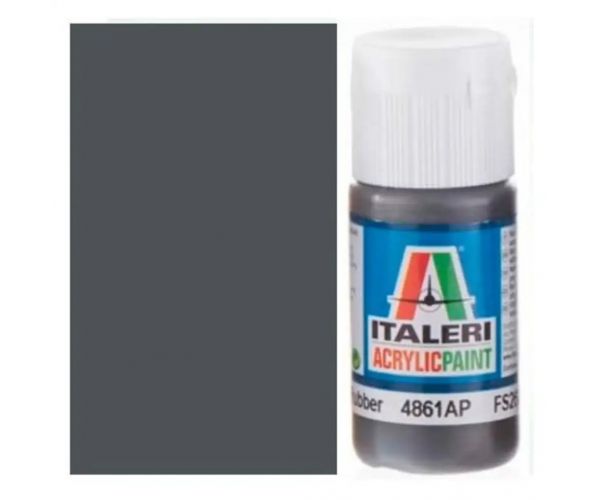 Italeri Flat Rubber (4861AP) - Matt gumi színű makett festék 20ml