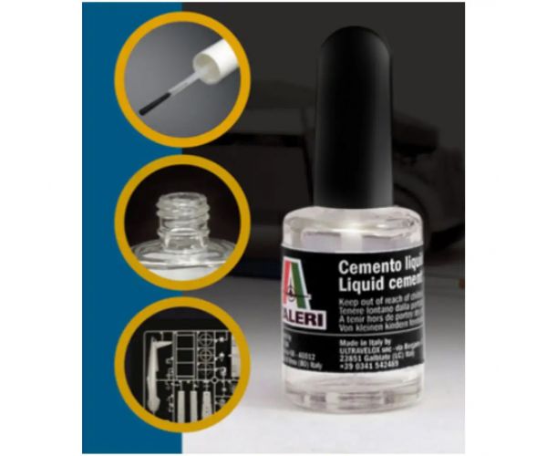 Italeri ecsetes makett ragasztó 15ml - vastag ecsettel