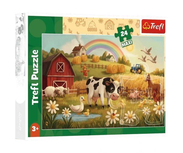 Állatok a farmon 24 db-os Maxi puzzle - Trefl