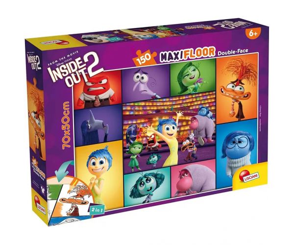 Agymanók 2 2 az 1-ben maxi 150db-os puzzle és színező 70x50cm - Lisciani