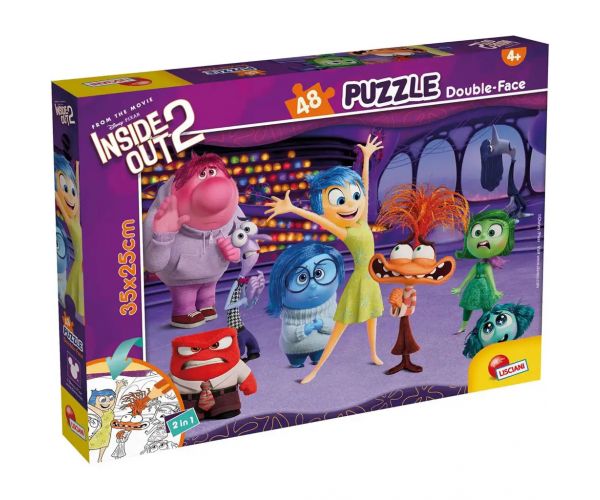 Agymanók 2 2 az 1-ben 48db-os puzzle és színező 35x25cm - Lisciani
