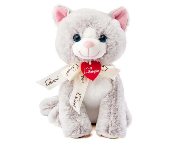 Jacqueline szürke cica plüssfigura 25cm - Lumpin