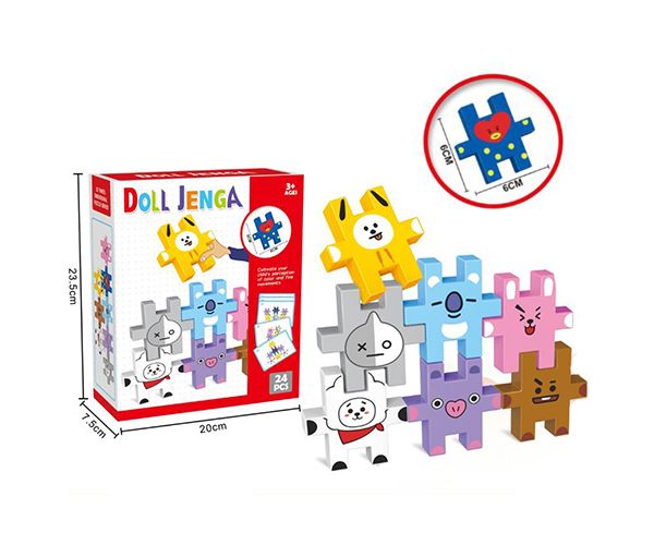 Jenga puzzle 24kom 6cm