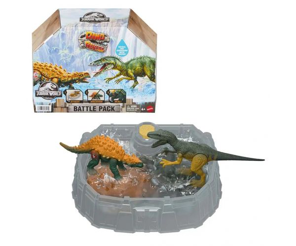Jurassic World: Dino Reveal Battle Pack csomag 2db dinóval - Mattel