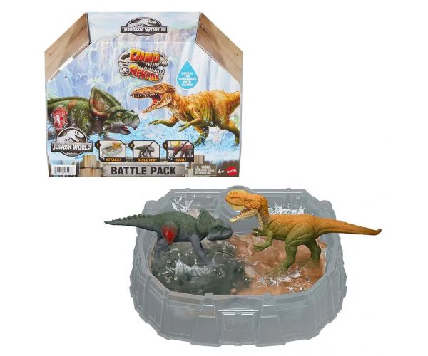 Jurassic World: Dino Reveal Battle Pack csomag 2db dinó figurával - Mattel
