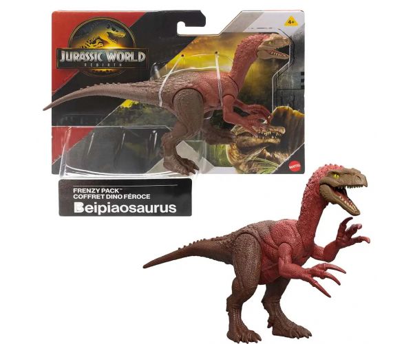 Jurassic World: Újjászületés Frenzy pack Beipiaosaurus dinoszaurusz figura - Mattel