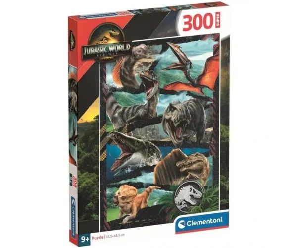 Jurassic World Újjászületés őslények támadása 300db-os puzzle - Clementoni