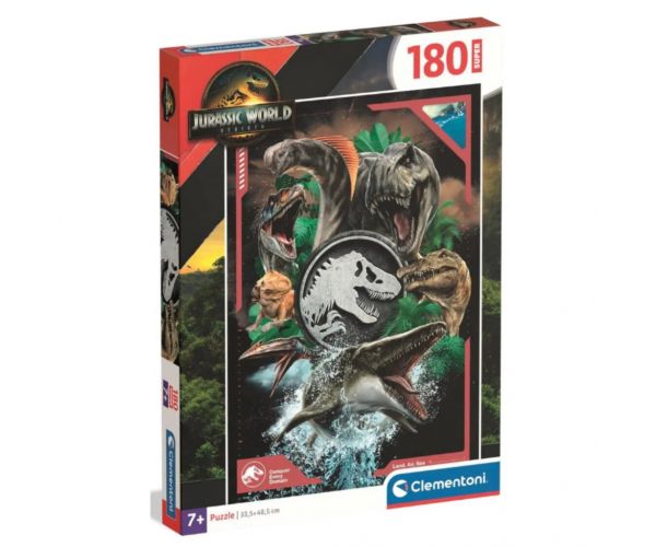 Jurassic World Super puzzle 180 db-os - Clementoni
