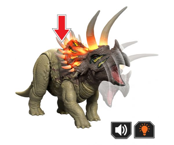 Jurassic World: Triceratops napadački dinosaurus sa zvukom i svjetlom – Mattel