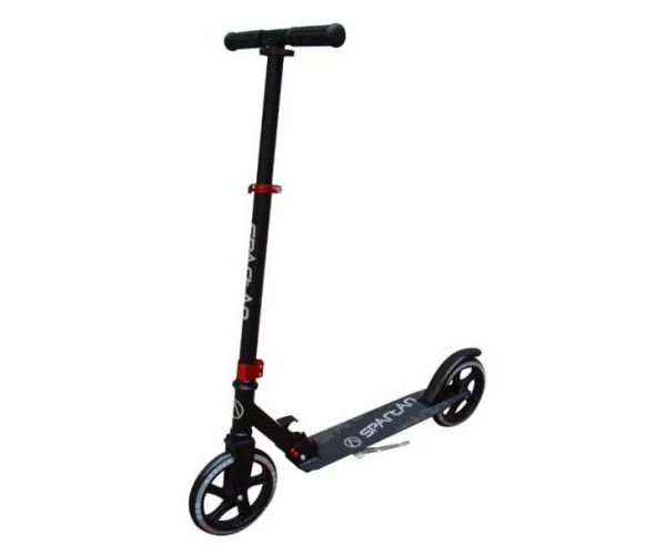 Jumbo crni aluminijski romobil - Spartan