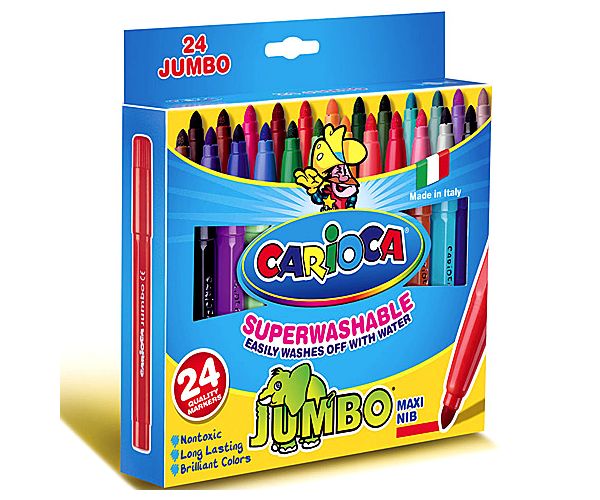 Jumbo flomasteri, set od 24 komada - Carioca