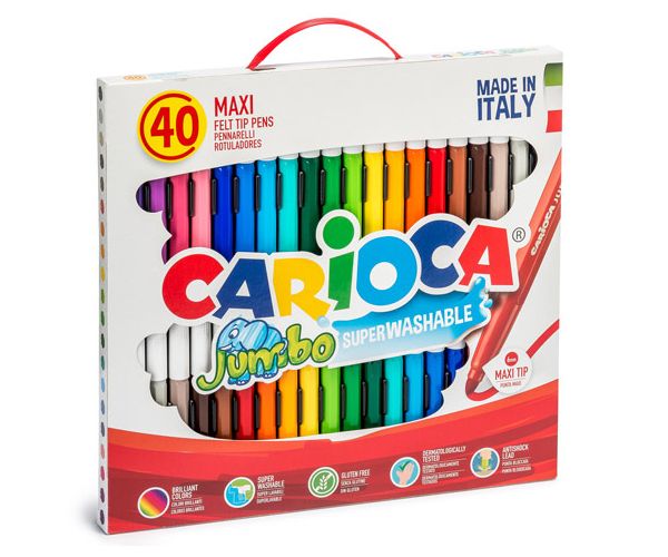 Jumbo flomasteri, set od 40 komada - Carioca