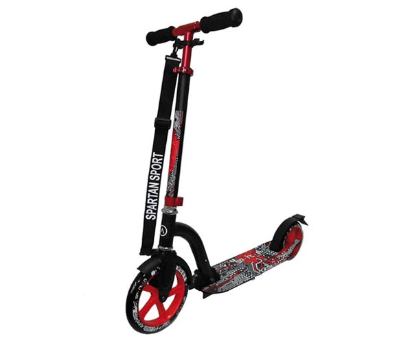Jumbo II romobil crno-crvene boje - Spartan