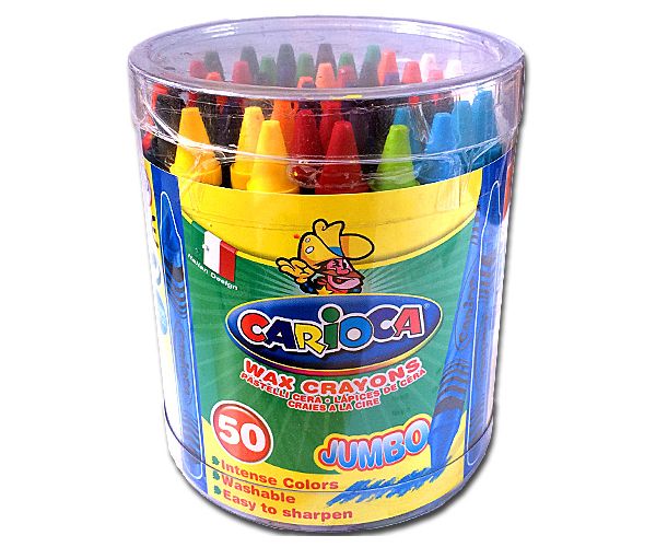 Jumbo masne krede, set od 50 dijelova - Carioca