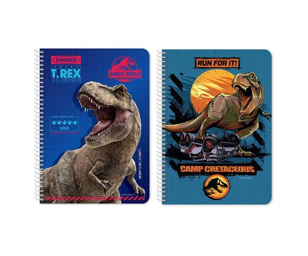 Jurassic World - T-rex bilježnica u dvije verzije A4 60 stranica
