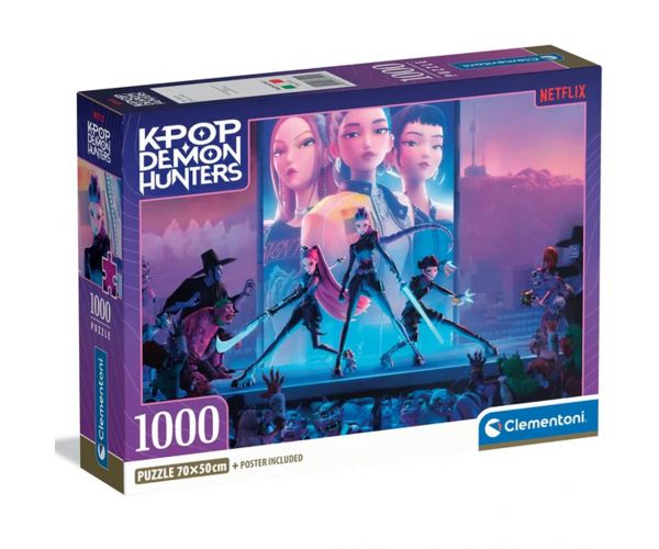 K-POP Demon Hunters kompkat 1000db-os puzzle - Clementoni