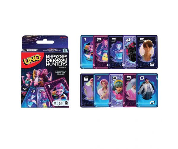 K-POP Lovci na demone UNO kartaška igra - Mattel