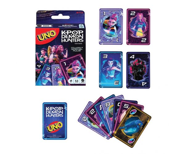 K-POP Lovci na demone UNO kartaška igra - Mattel