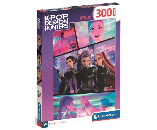 K-pop démonvadászok Super puzzle 300 db-os - Clementoni