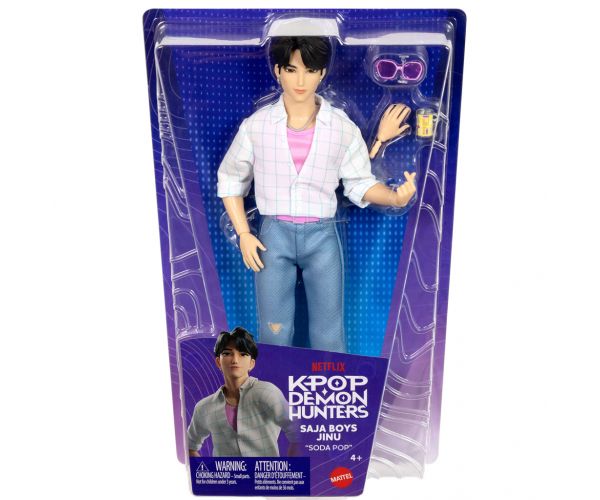 K-Pop Démonvadászok: Saja Boys Jinu divatbaba kiegészítőkkel – Mattel