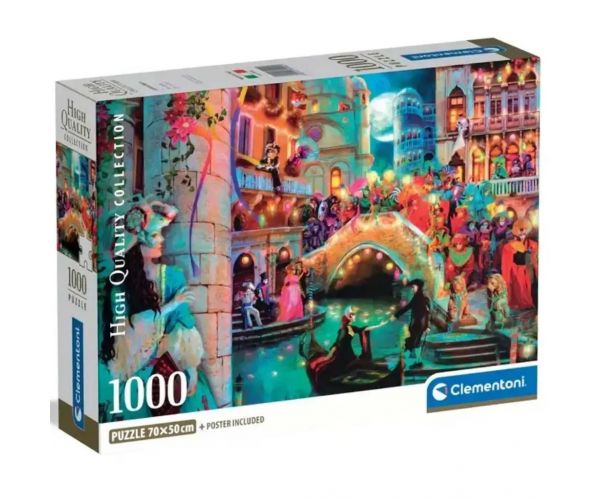 Karnevál a város utcáin 1000 db-os HQC puzzle poszterrel - Clementoni
