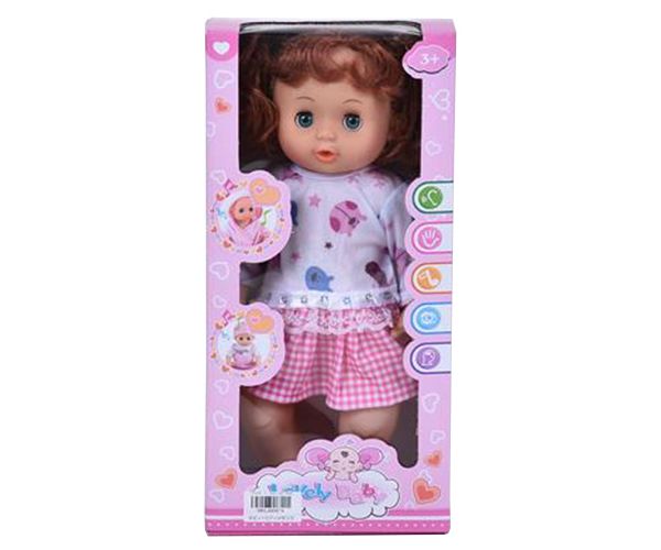 Kelly lutka sa zvukom u kariranoj suknji 36cm