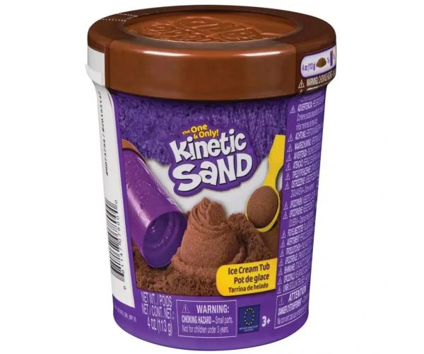 Kinetic Sand: Fagyis doboz barna homokgyurmával - Spin Master