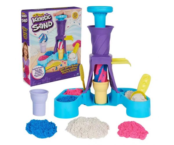 Kinetic Sand: Fagyikészítő homokgyurmás játékszett 396g - Spin Master