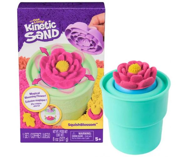 Kinetic Sand: Squish Blossom varázsvirág homokgyurma szett – Spin Master
