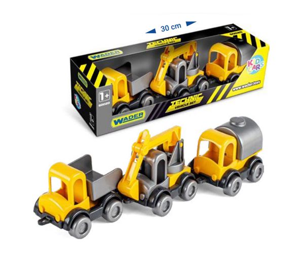 Kid Cars građevinski strojevi 3kom - Wader