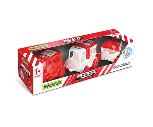 Kid Cars Vozila hitne pomoći set od 3kom - Wader