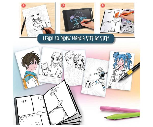 Kids Art: Manga Academy kreativna bojanka - Lisciani