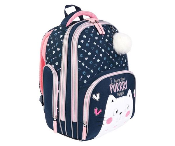 Kitty premium školska torba sa dva pretinca, ruksak 37x20x31cm