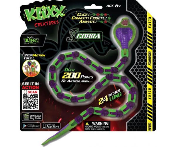 Klixx Creaturez: Kobra zmija u više varijanti