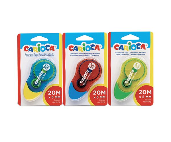 Korektor u traci 20m x 5mm - razne vrste - Carioca