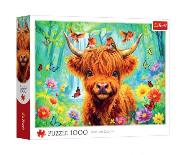 Skót tehén 1000db-os puzzle - Trefl