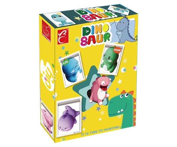 Kreativni set figurica dinosaura koje je moguće oslikati