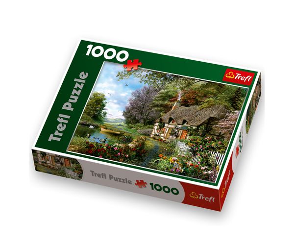 Kućica u šumi puzzle od 1000 dijelova