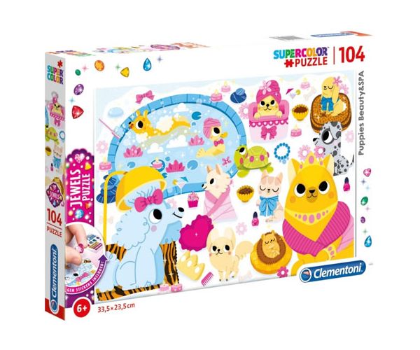 Kućni ljubimci u wellnessu puzzle 104kom - Clementoni