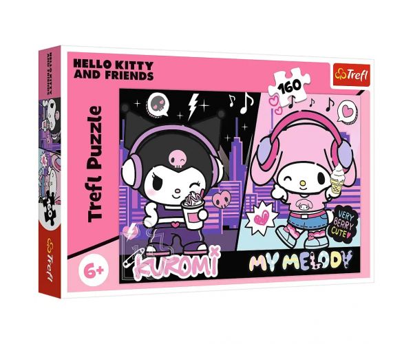 Kuromi és My Melody városi ritmus 160db-os puzzle - Trefl