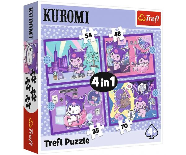 Kuromi napjai 4 az 1-ben puzzle - Trefl